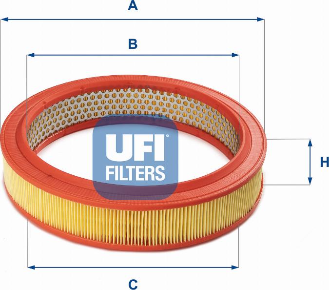 UFI 30.802.01 - Gaisa filtrs ps1.lv