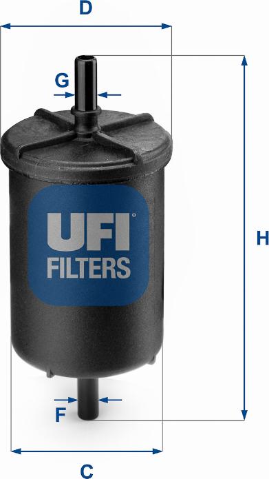 UFI 31.948.00 - Degvielas filtrs ps1.lv