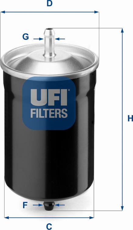 UFI 31.500.00 - Degvielas filtrs ps1.lv