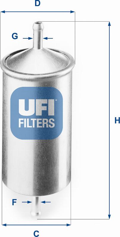 UFI 31.501.00 - Degvielas filtrs ps1.lv