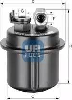 UFI 31.537.00 - Degvielas filtrs ps1.lv