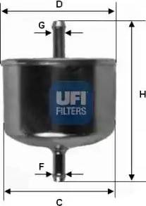 UFI 31.626.00 - Degvielas filtrs ps1.lv