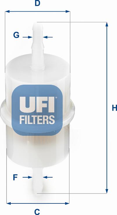 UFI 31.001.00 - Degvielas filtrs ps1.lv