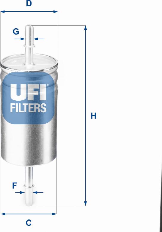 UFI 31.842.00 - Degvielas filtrs ps1.lv