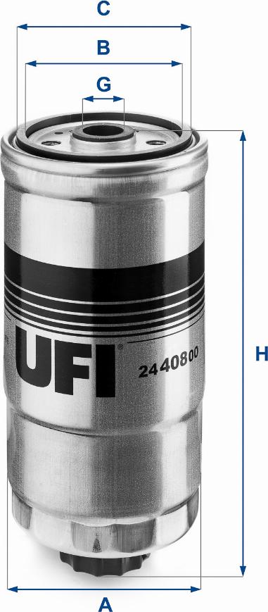 UFI 24.408.00 - Degvielas filtrs ps1.lv