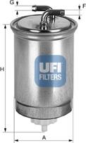 UFI 24.435.00 - Degvielas filtrs ps1.lv