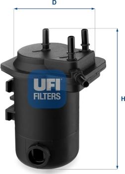 UFI 24.050.00 - Degvielas filtrs ps1.lv