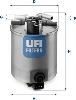 UFI 24.025.01 - Degvielas filtrs ps1.lv