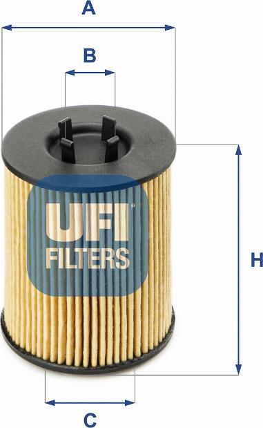 UFI 25.017.00 - Eļļas filtrs ps1.lv