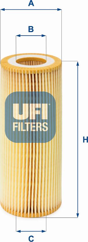 UFI 25.021.00 - Eļļas filtrs ps1.lv
