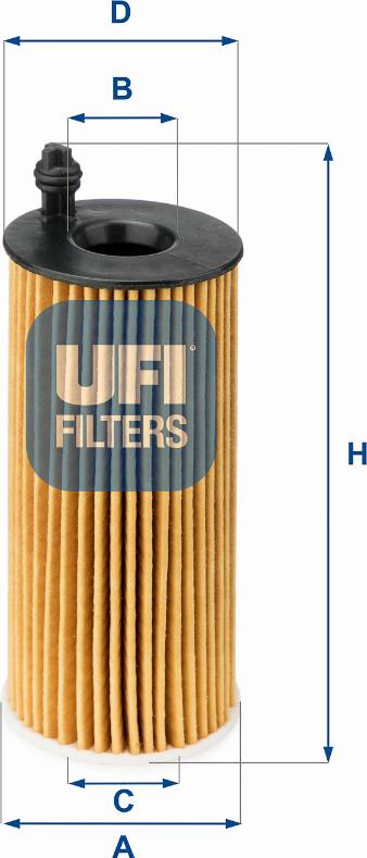 UFI 25.142.00 - Eļļas filtrs ps1.lv