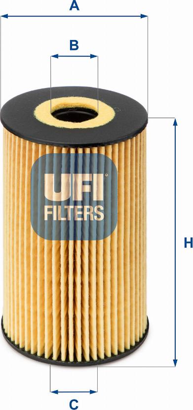UFI 25.106.00 - Eļļas filtrs ps1.lv