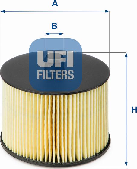 UFI 26.022.00 - Degvielas filtrs ps1.lv