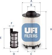 UFI 26.174.00 - Degvielas filtrs ps1.lv