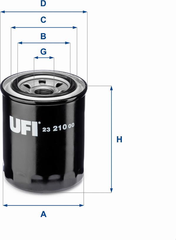 UFI 23.210.00 - Eļļas filtrs ps1.lv