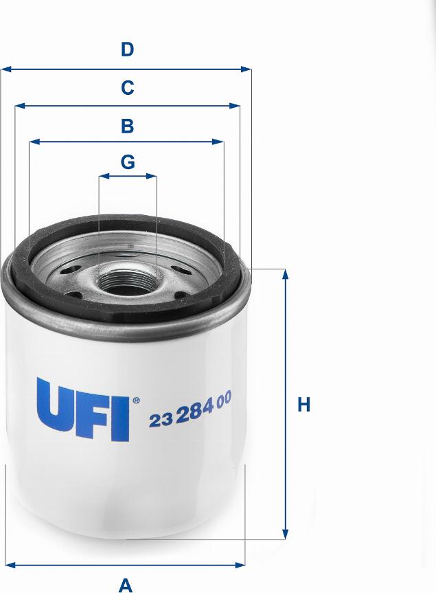 UFI 23.284.00 - Eļļas filtrs ps1.lv