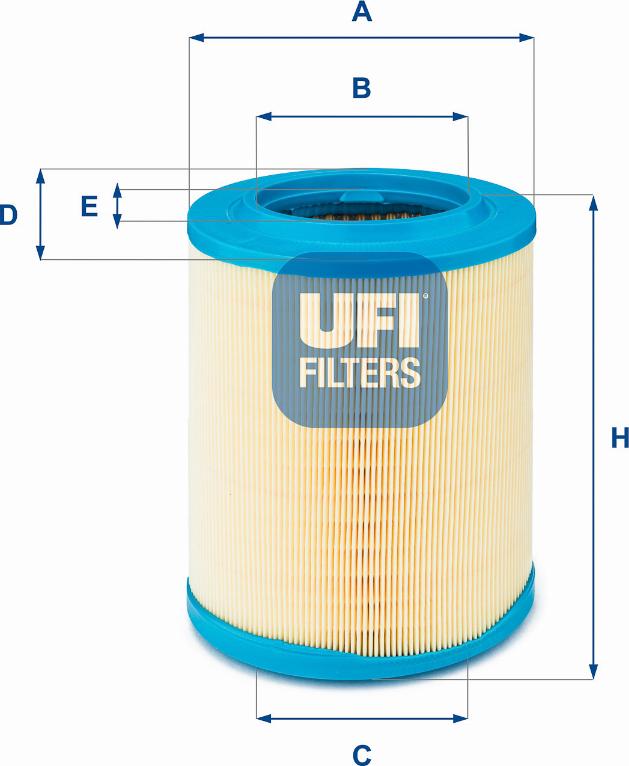 UFI 27.606.00 - Gaisa filtrs ps1.lv