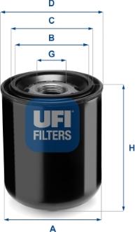 UFI 27.344.00 - Gaisa sausinātāja patrona, Gaisa kompresors ps1.lv