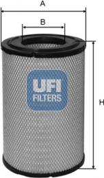 UFI 27.A19.00 - Gaisa filtrs ps1.lv