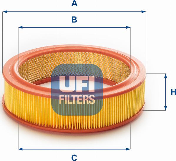 UFI 27.719.00 - Gaisa filtrs ps1.lv