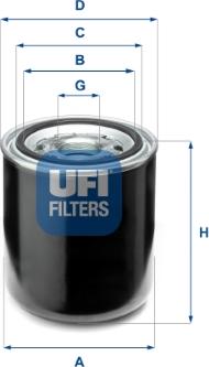 UFI 27.A66.00 - Gaisa sausinātāja patrona, Gaisa kompresors ps1.lv