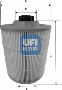 UFI 27.A00.00 - Gaisa filtrs ps1.lv