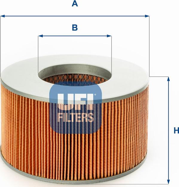 UFI 27.C10.00 - Gaisa filtrs ps1.lv