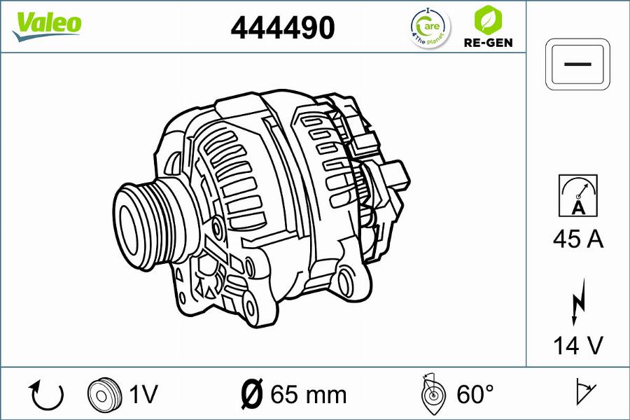 Valeo 444490 - Ģenerators ps1.lv