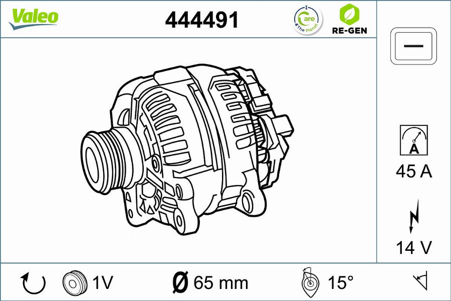 Valeo 444491 - Ģenerators ps1.lv