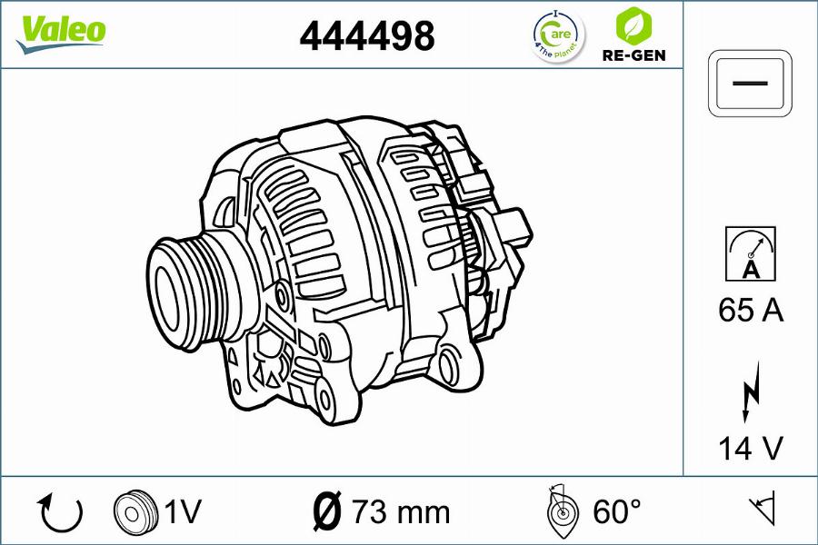 Valeo 444498 - Ģenerators ps1.lv