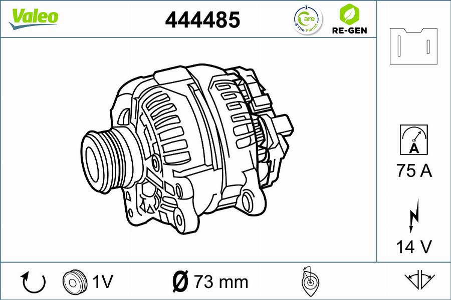 Valeo 444485 - Ģenerators ps1.lv