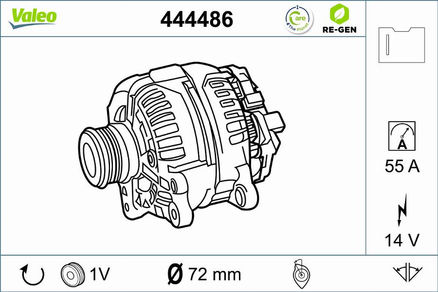 Valeo 444486 - Ģenerators ps1.lv