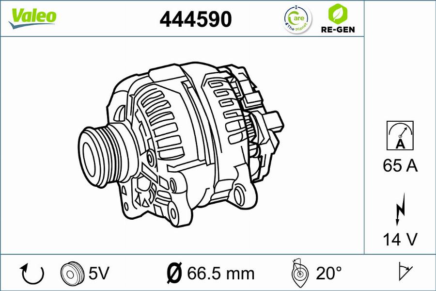 Valeo 444590 - Ģenerators ps1.lv