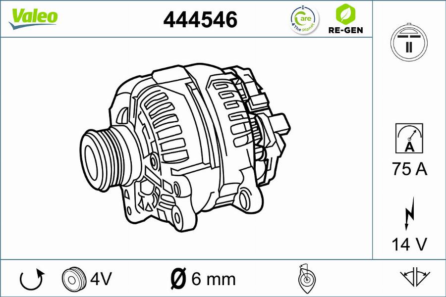 Valeo 444546 - Ģenerators ps1.lv