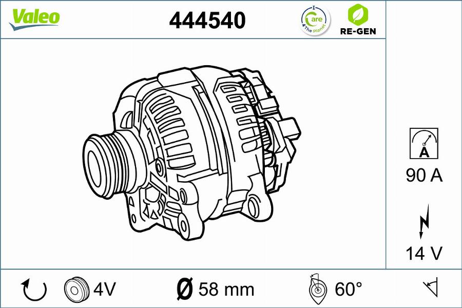 Valeo 444540 - Ģenerators ps1.lv