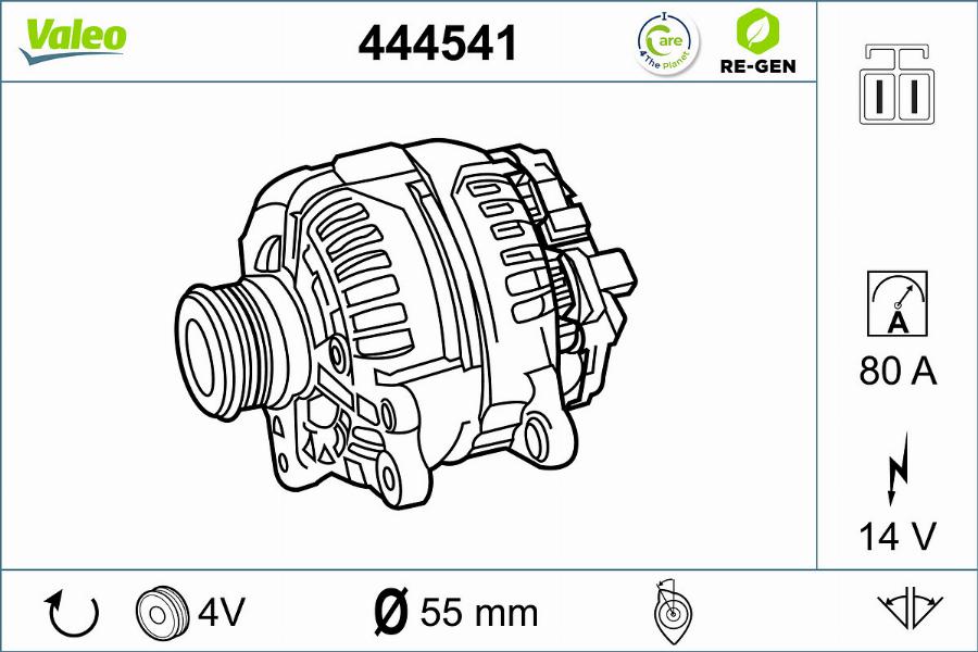 Valeo 444541 - Ģenerators ps1.lv