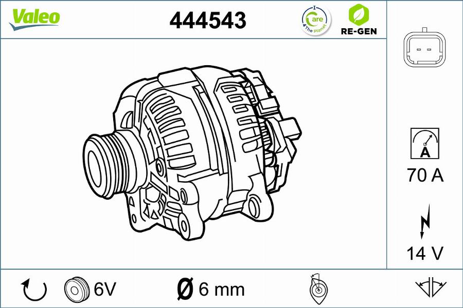 Valeo 444543 - Ģenerators ps1.lv