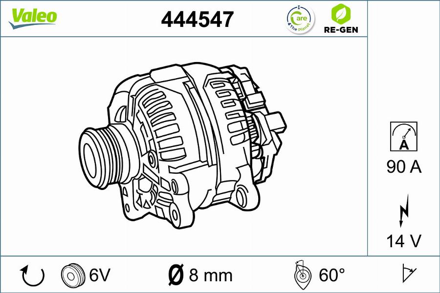 Valeo 444547 - Ģenerators ps1.lv