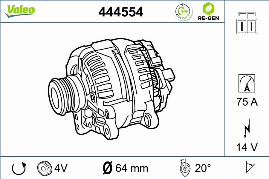 Valeo 444554 - Ģenerators ps1.lv