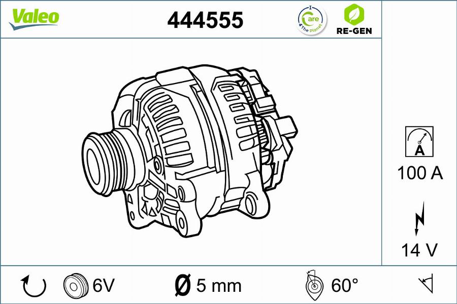 Valeo 444555 - Ģenerators ps1.lv