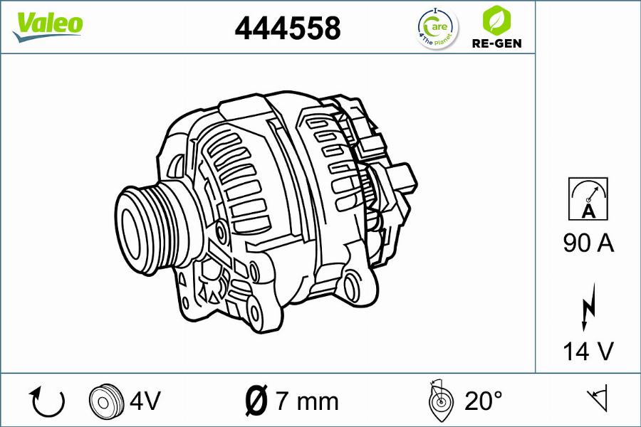 Valeo 444558 - Ģenerators ps1.lv