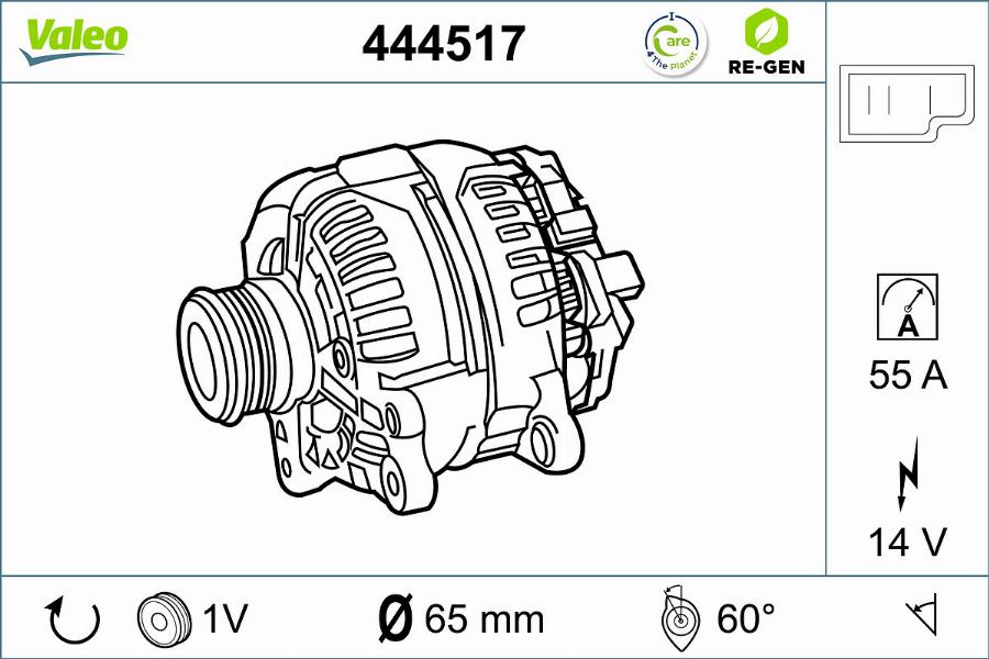 Valeo 444517 - Ģenerators ps1.lv