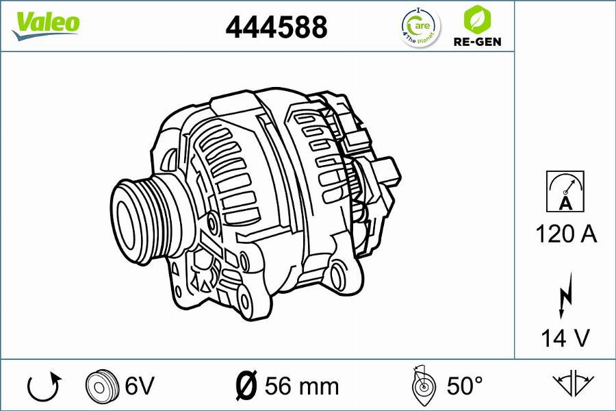 Valeo 444588 - Ģenerators ps1.lv