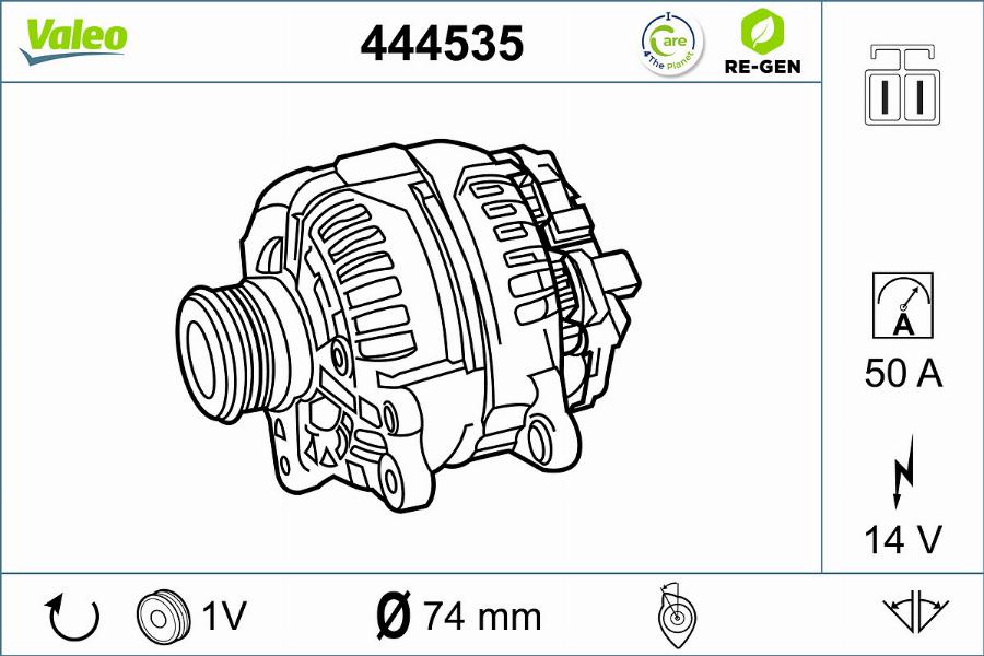 Valeo 444535 - Ģenerators ps1.lv