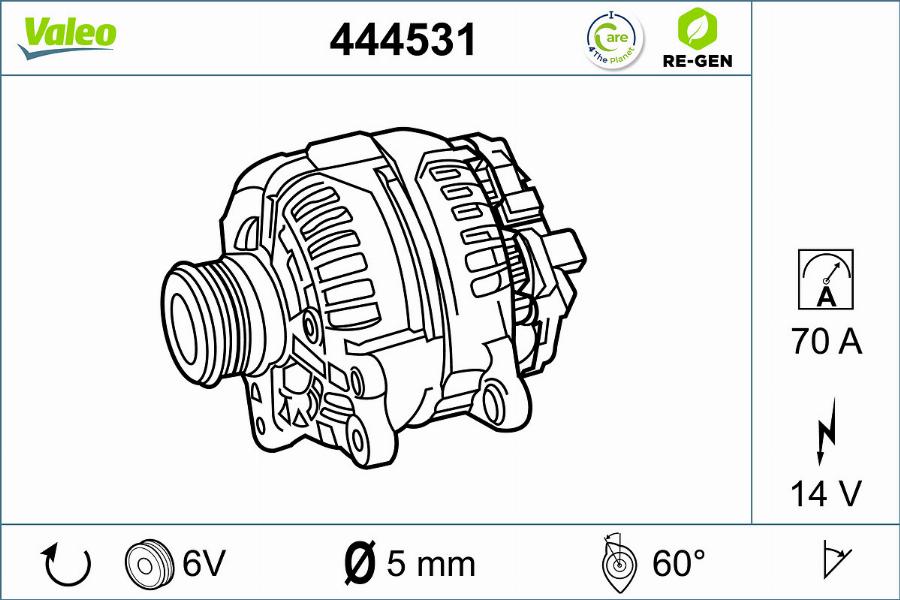 Valeo 444531 - Ģenerators ps1.lv