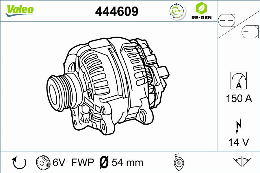 Valeo 444609 - Ģenerators ps1.lv