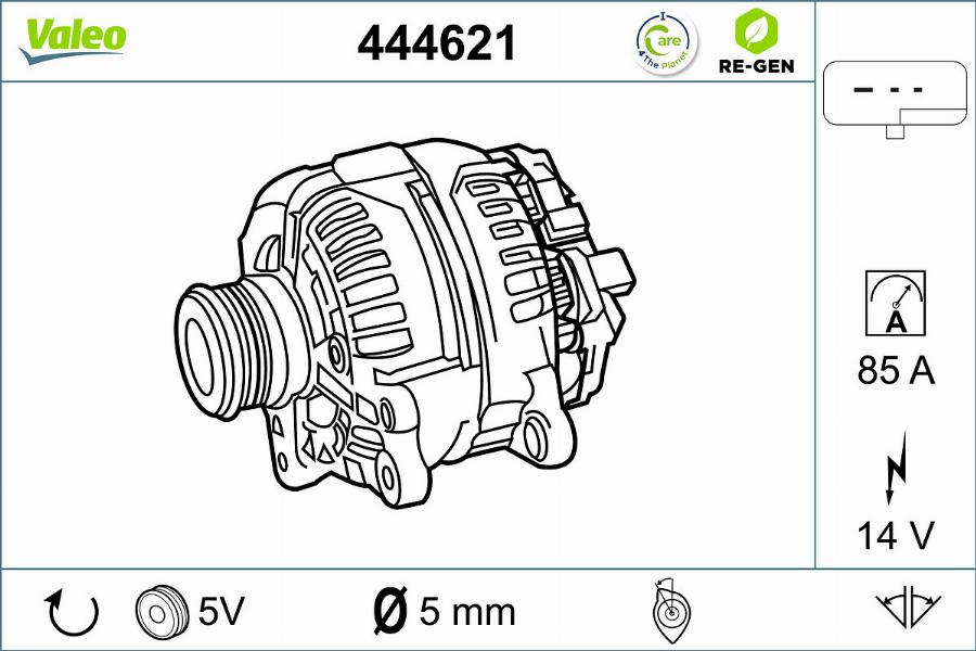 Valeo 444621 - Ģenerators ps1.lv