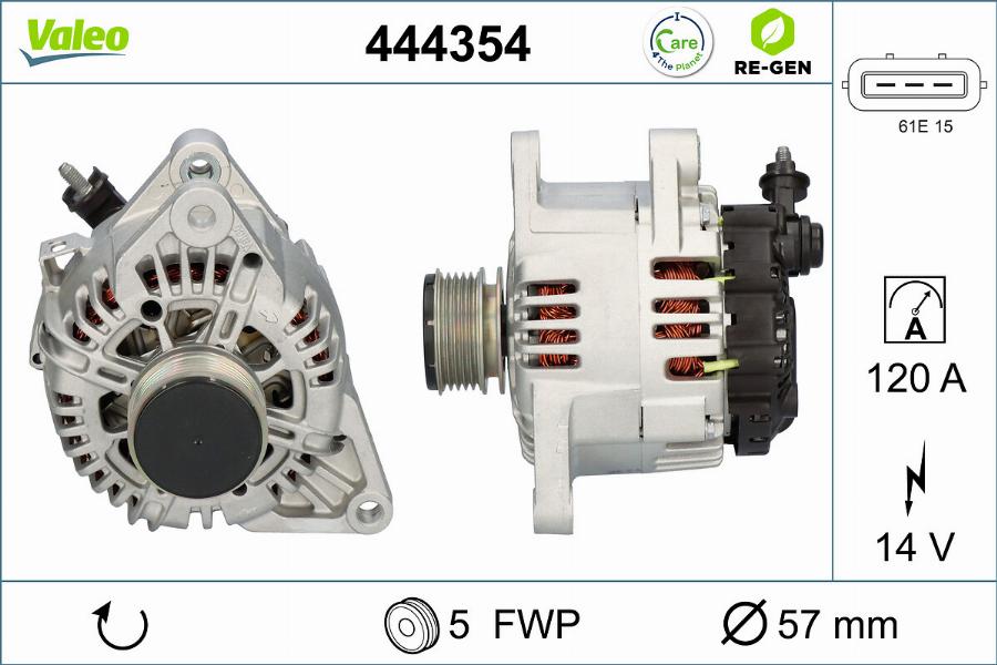 Valeo 444354 - Ģenerators ps1.lv