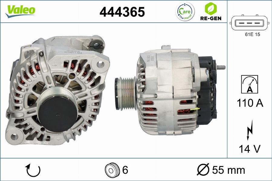 Valeo 444365 - Ģenerators ps1.lv