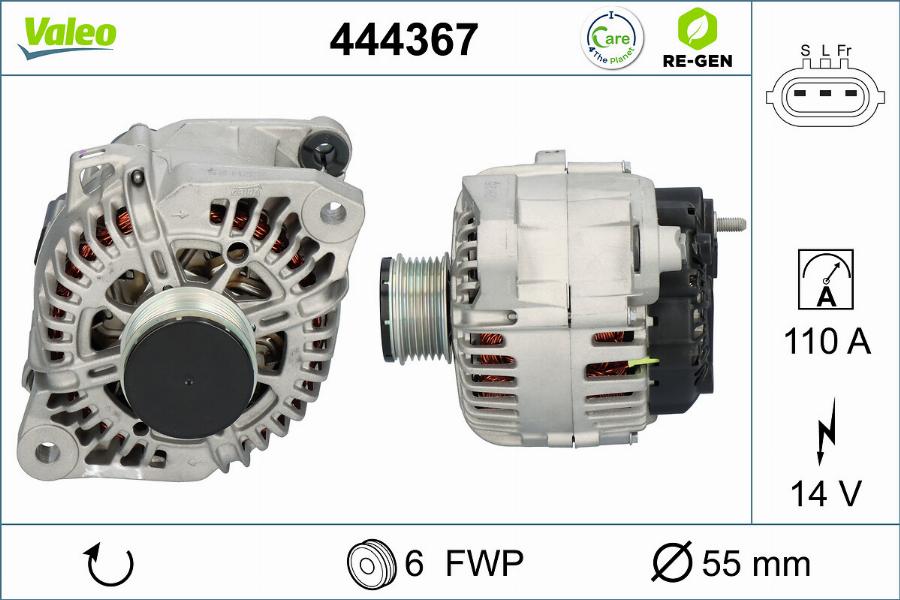 Valeo 444367 - Ģenerators ps1.lv